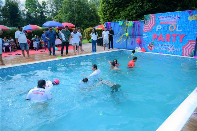 Pool party at the resort