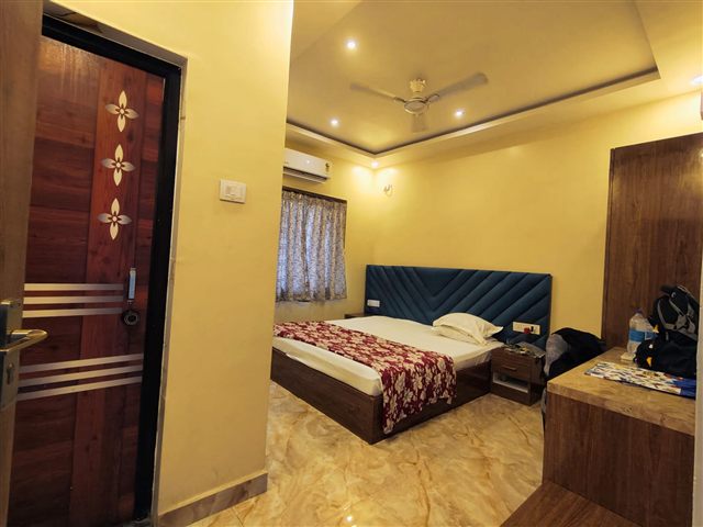 Entrance view of a guest room at the venue